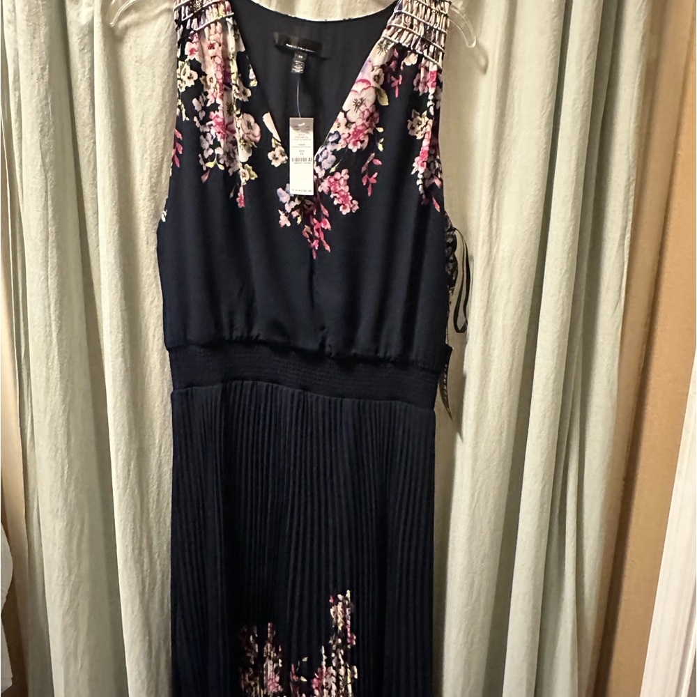 White House Black Market Dress Navy Sz 10